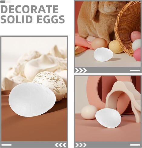 Foam Eggs for Easter 60pcs 2.3in Craft Polystyrene Eggs Smooth for Easter Holiday Spring Art Crafts Making Handmade DIY Painting School Projects in Saudi Arabia