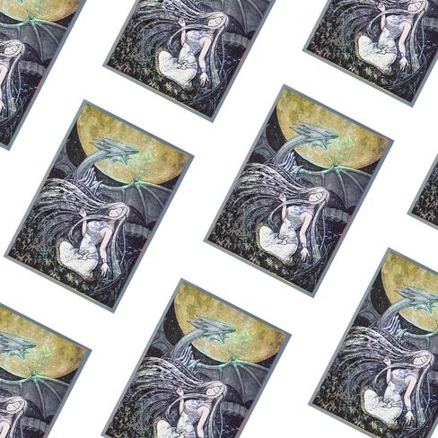 50PCS 63x90mm Foil Anime Card Sleeves for YGO/Photo Card Dragon & Girl Printing Japanese Size Card Sleeves Board Game Card Cover in Saudi Arabia