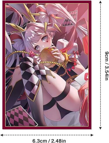 50PCS 63x90mm Foil Anime Card Sleeves for YGO/Photo Card Dragon & Girl Printing Japanese Size Card Sleeves Board Game Card Cover in Saudi Arabia