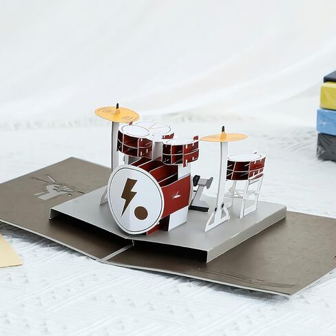 3D Pop Up Card Greeting Card All occasion card with envelope and note-tag-Piano in Kuwait