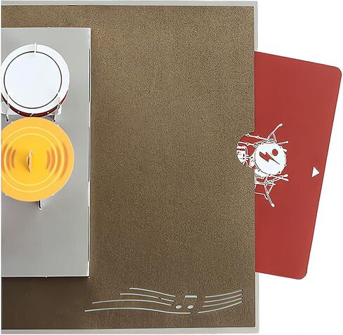 3D Pop Up Card Greeting Card All occasion card with envelope and note-tag-Piano in Kuwait