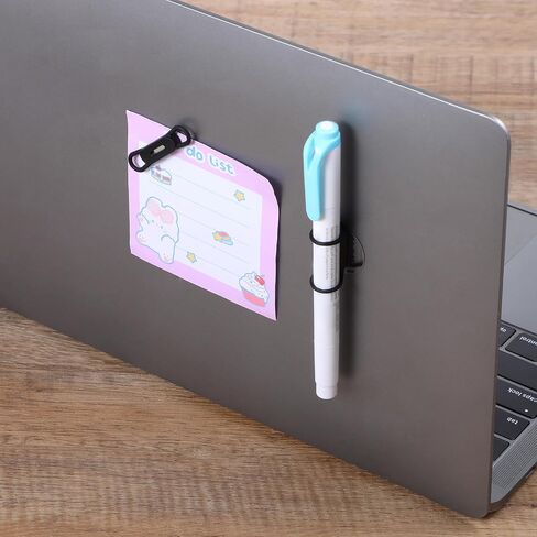 Grevosea 4 Pack Magnetic Pen Pend ، حامل قلم رصاص مغناطيسي سيليكون حامل القلم حامل العلامة المغناطيسية للثلاجة لوحات Bulletboard Bulletion and Wall (Black) in Kuwait