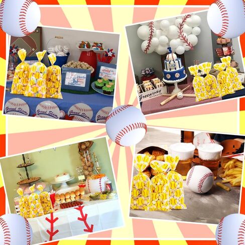 حقائب Goodie للبيسبول ، 100 PCS Softball Goodie ، حقيبة هدايا للبيسبول البلاستيكية للبيسبول. in Kuwait