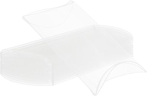 Ttzeze Pillow Favor Favor Boxes ، صناديق وسادة PVC ، صناديق التغليف الصافية ، صناديق التغليف الصافية ، صناديق علاج الحفلات ، صناديق هدايا صغيرة ، 50 PCS صناديق بلاستيكية للهدايا حفل زفاف 14 × 7.5 مم/5.51 × 2.76x0.98 '' '' ' in Kuwait