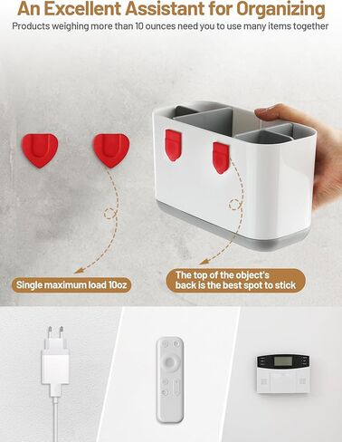 10psc Magnetic Remote Control Holder Wall Mount, Fan Remote Holder Wall Mount Magnet, Organizers Storage for Air Conditioner TV Remote Home Office Supply in Kuwait