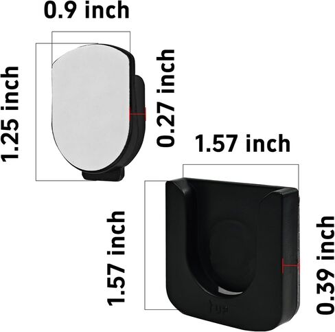 2 حزمة حامل التحكم عن بُعد ， رف تخزين التحكم عن بُعد دون تثقيب الثقوب - وليس من السهل السقوط لتوفير مساحة سطح المكتب (أسود) in Kuwait