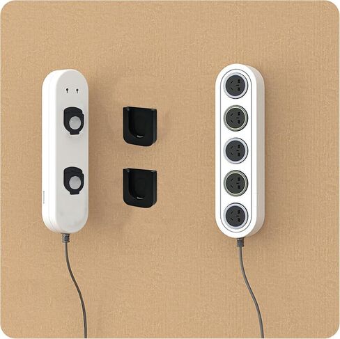 2 حزمة حامل التحكم عن بُعد ， رف تخزين التحكم عن بُعد دون تثقيب الثقوب - وليس من السهل السقوط لتوفير مساحة سطح المكتب (أسود) in Kuwait