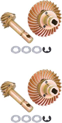 AMK 2 Sets SCX10 Bevel Gear, Steel Overdrive Gear Set, 24-8T 27-8T 30-8T 33-8T for Axial SCX10II SCX10III AR44 AR45 Capra Axle VS4-10 F9 Phoenix F10 (24T) in Kuwait