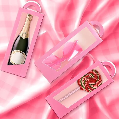 24 Pcs Hot Pink Party Favor Boxes Heart Shape Sunglasses Doll Gift Boxes for Princess Birthday Bridal Showers Party(Hot Pink) in Saudi Arabia