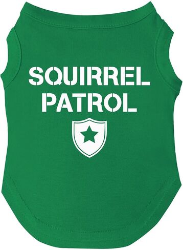 Squirrel Patrol Summer Dog Tee Shirt Sizes for Puppies, Toys, and Large Breeds (Green, Small 308) in Saudi Arabia