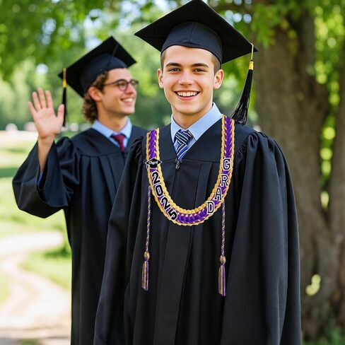 التخرج LEIS فئة 2025 تخرج الشريط ليي ديكور جراد ديكور مع سلك الشرف قلادة الدراسات العليا مضفرة على مواد الخريجين هدايا لوازم الحفلات in Kuwait