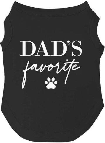 Dad's Favorite Father's Day Dog Tee Shirt Sizes for Puppies, Toys, and Large Breeds (Hot Pink, 3X-Large 757) in Saudi Arabia