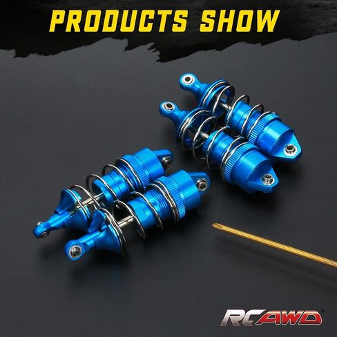 RACWD RC Shocks Absorber 70mm للاختراق Arrma 4x4 570 ميجا ، Vendetta 4x4 3S BLX Pression ، كامل الأمامي الأمامي امتصاص الصدمات المثبط 4PCS لمدة 1/8 3S ARA4215V3 ، ARA4319V3 ، ARA330701 RED in Kuwait