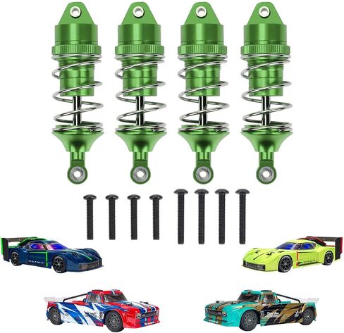 RACWD RC Shocks Absorber 70mm for ARRMA INFRACTION 4X4 570 MEGA, VENDETTA 4X4 3S BLX Upgrade Parts, Full aluminum Front Rear Shock Absorber Damper 4pcs for 1/8 3S ARA4215V3, ARA4319V3, ARA330701 Red in Saudi Arabia