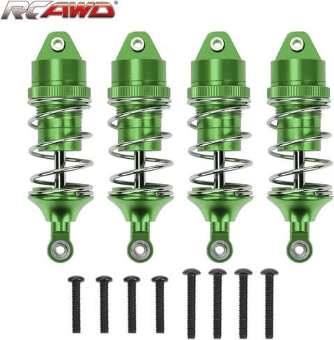 RACWD RC Shocks Absorber 70mm for ARRMA INFRACTION 4X4 570 MEGA, VENDETTA 4X4 3S BLX Upgrade Parts, Full aluminum Front Rear Shock Absorber Damper 4pcs for 1/8 3S ARA4215V3, ARA4319V3, ARA330701 Red in Saudi Arabia