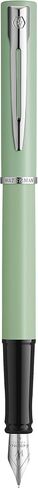 Waterman Allure Fountain Pen | Mint Green Matte Lacquer with Chrome Trim | Fine Stainless Steel Nib | Blue Ink | With Gift Box in Saudi Arabia