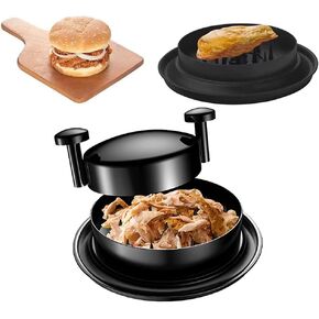 Chicken Shredder Machine, Shredding Tool, Meat Shredder with Handles Non-skid Base Mat Suitable for Pulled Pork Beef 8inch Red