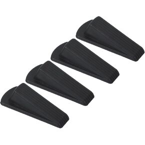 PATIKIL Door Stoppers for Bottom of Door, 4 Pack Sturdy Stackable Rubber Door Stopper Wedge for Tile Concrete Carpet Wood Door, Yellow