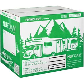 PAD NUFOAM Fairfield ، ورغوة الضرب البوليستر الكثيفة ، وسادة رغوة متينة ، ورغوة حرفية مثالية لوسائد الكرسي ، والأثاث على سطح السفينة ، والتخييم ، والمستقبل ، وأكثر من 24 "× 8 ياردة × 1"