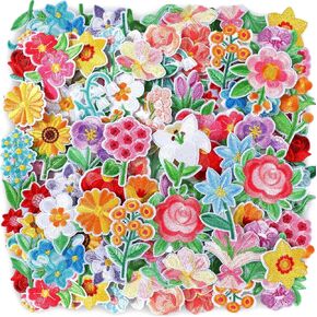 Zeyune 72 PCS Summer Beach Iron on Patches Hawaiian Bulk Embroidered Iron on Hat Patch Gnome Surfboard Flamingo Sunglasses Pool Holiday Pool Sew On Hat Backpack Clother Shirt Jeans Diy Craft