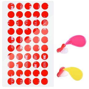 50 PCS 0.39 بوصة 3M VHB DOTS و DOTTY القابلة للإزالة المعجون-صافٍ لزجة من الدرجة الشفوية مع 2 من الأداة ، شريط مزدوج على الوجهين الخاليين من البقايا لأرقام العمل/فن الجدار