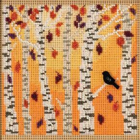 Mill Hill Autumn Woods Cross Cross Stitch Kit 2018 Buttons & Beads Autumn MH141823