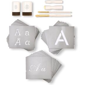 Martha Stewart ، Stencils ، Fintage Florals ، طوابع ، وأدوات طقم ، 14 جهاز كمبيوتر