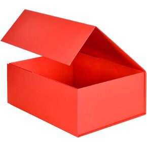 BEISHIDA Red Gift Box 11 X 9 X 4.4inch, Gift Boxes with Magnetic Closure Lids for Father's Day Mother's Day Presents, Bridesmaid Proposal Christmas Valentine Thanksgiving in Kuwait