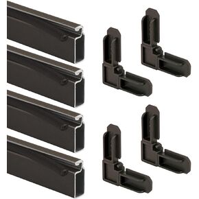 Prime-Line PL 7806 Aluminum Screen Frame Kit, 5/16 inch x 3/4 inch x 36 inch, Bronze, Set of 1