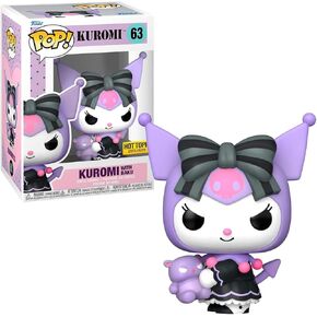 البوب ​​فونكو سانريو البوب! KUROMI (مع BAKU) FINYL Figure Topic Hot Topic Exclusive ، Purple (66430)