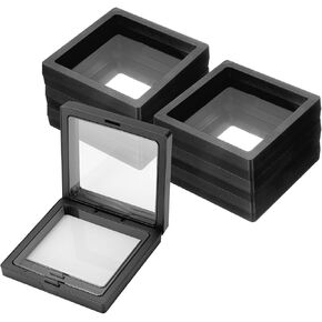 uxcell 30 Pcs Press on Nail Storage Box Nail Display Case Organizer for Nail Art Jewelry Gifts Home Storage Supplies, Black