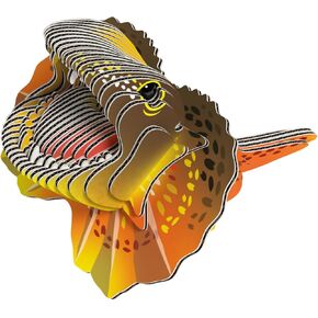 Eugy Frilled Lizard 3D Puzzle - 34 Piece Eco-Friendly Educational Toy Puzzle for Boys, Girls & Kids Ages 6+