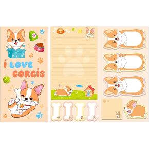 Frogs Sticky Notes Set - Cute Cartoon Animal Frogs Sticky Note Pads to Do List Notepad Writing Memo Pads for Gifts School Office Supplies