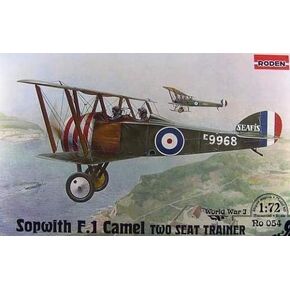 Sopwith Camel Trainer British Biplane WWI 1/72 Roden 054