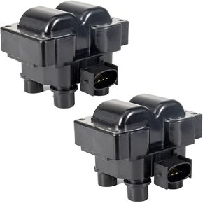 ENA Set of 2 Ignition Coil Pack Compatible with Ford Contour E-150 Escort Explorer Mustang Ranger Town Car Mark VIII Replacement for FD487