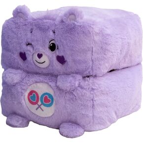 حفاضات سعيدة: Care Bears 10 "Pop n 'Play Cube - Grumpy Bear - Mushmillow تتكشف في وسادة أفخم ، متعددة الاستخدامات ، كرسي قدم