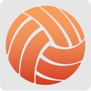 Pingerinspire كرة الطائرة رسم الطلاء قوالب الاستنسل 11.8x11.8 بوصة الديكور البلاستيك مربع الإستنسل القابلة لإعادة الاستخدام للطلاء على الخشب والجدار والنسيج