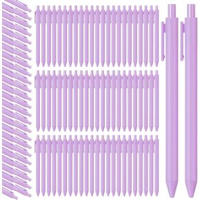 Telling 100 PCS Point Poins Albs قابلة للسحب مريحة لطيفة لطيفة الكتابة الأنيقة في متوسط ​​نقطة 1.0 مم للمستلزمات المكتبية (الوردي)