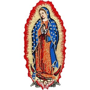 مريم العذراء ، توسعات ، Paches ، Virgen de Guadalupe Patch ، سيدة Guadalupe الحديد على ثياب المعمودية ، قمصان ، أكياس Harajuku أيقونة uppriodery بقع. (ج)