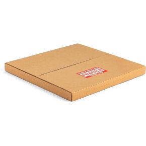 سجلات الشحن فينيل سجل 12.8 "L x 12.8" W x 1 "D Easy Fold Multi-Depth LP Mailers مع ملصقات هشة ، بني ، 15 حزمة