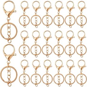 20pcs clasps clasps دوار السنانير جراد البحر مشبك دوار المشبك دوار مع انقسام مسطح مفتاح keychain حلقة keych keychain مقطع السنانير جراد البحر مخلب المشابك لمجوهرات سلسلة المفاتيح diy (الفضة)