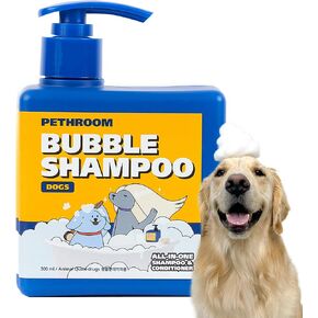 [pethroom] شامبو الكلب الشوفان الممتاز للتخفيف من الجلد الحساسة الحكة - 500 مل | شامبو الكلاب Hypoallergenic مع الشوفان ، القنب ، البروتين اللافندر والحليب ، وعلاج الجلد الجاف ، وتخفيف الحساسية (دقيق الشوفان)