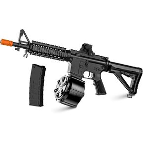 ألعاب هلام كهربائية جديدة m4a1 ، شبه أوتوماتيكي كامل الكامل splat-blaster مع FPS 280 و 100 قدم للعبة الفريق في الهواء الطلق ، الأعمار 14+، أسود