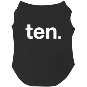 Ten 10th Birthday Dog Tee Shirt Sizes for Puppies, Toys, and Large Breeds (Royal Blue, 6X-Large 1034)