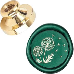 CRASPIRE DANDELION WAX SEAL SEAT HEAD استبدال 25 مم ختم ختم الشمع رؤوس فقط لا يوجد مقبض لبطاقات الأظرف دعوات الزفاف عيد الميلاد عيد الميلاد حفلة عيد الميلاد