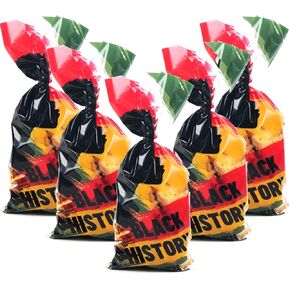 حقائب هدايا شهر التاريخ الأسود - African BHM Remation Candy & Cookie Goody Facs - Party Favors