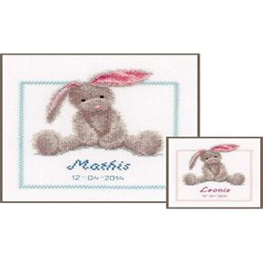 Vervaco Counted Cross Stitch kit Cute Bunny