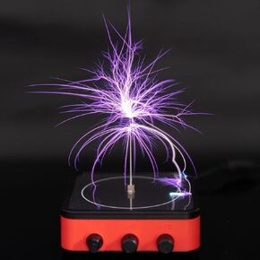 الموسيقى Tesla ملف Touchable Lougnable Lightning Arc Generator Toy Devvlur Arc Plasma Wireless Transmiss