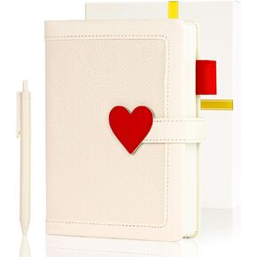 Journal for Women and Teen Girls with Heart Buckle, 240 Pages Teen Girls Diary Journal with Pen, Daily Writing Journals for Teen Girls Gifts Ideas Ages 8-12, B6 Notebook for Women (White) in Kuwait