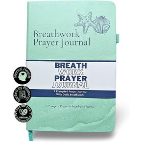 Calm Collective Breathwork & Prayer Journal for Women & Men, 50 Days of Stress Relief & Meditation, Holotropic Breathing Techniques, Reflection, Bible Study Supplies, Christian Gifts, Religious Gift
